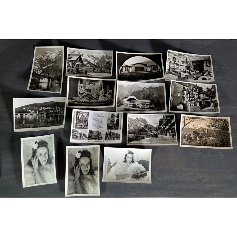 Vintage Photos Pretty Women & Postcards Lot Of 114 1940's - 1960's